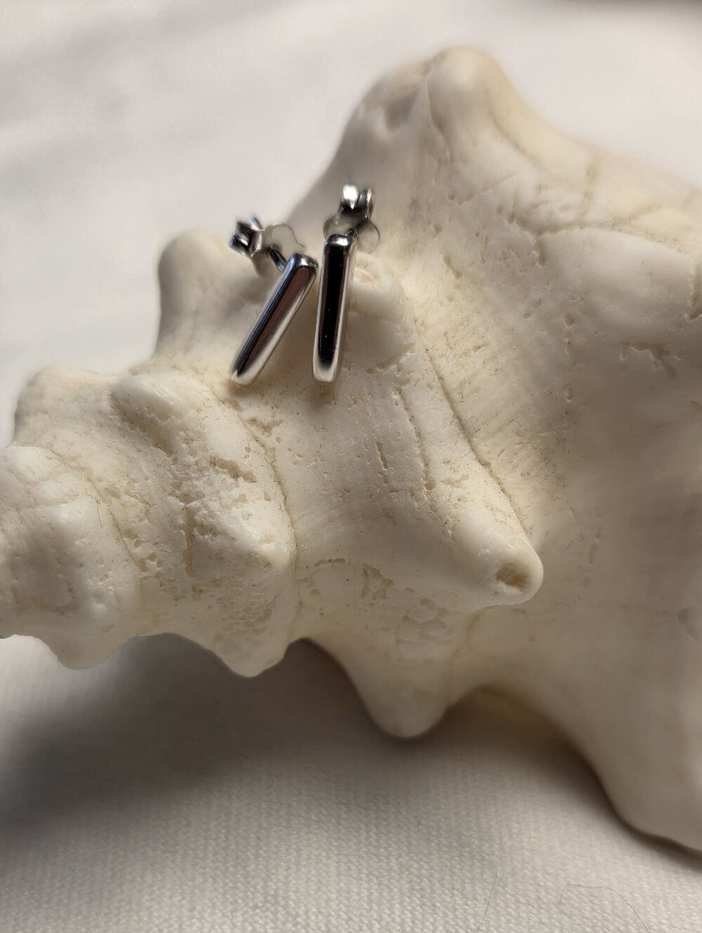 Little Bars Sterling Silver Stud Earrings